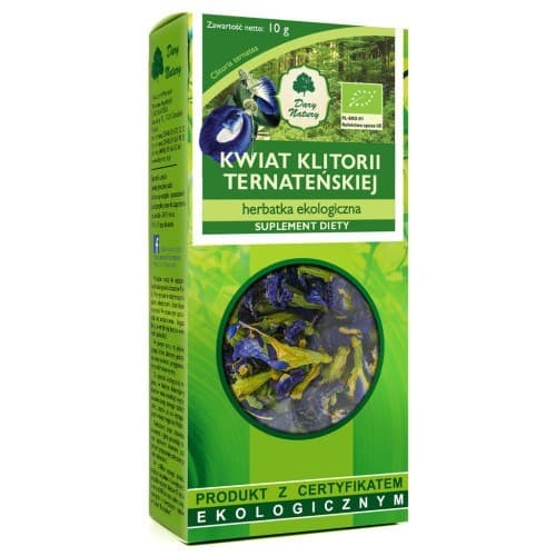 Dary Natury - Clitoria Ternatea Flower - 10g – Dary Natury förpackning