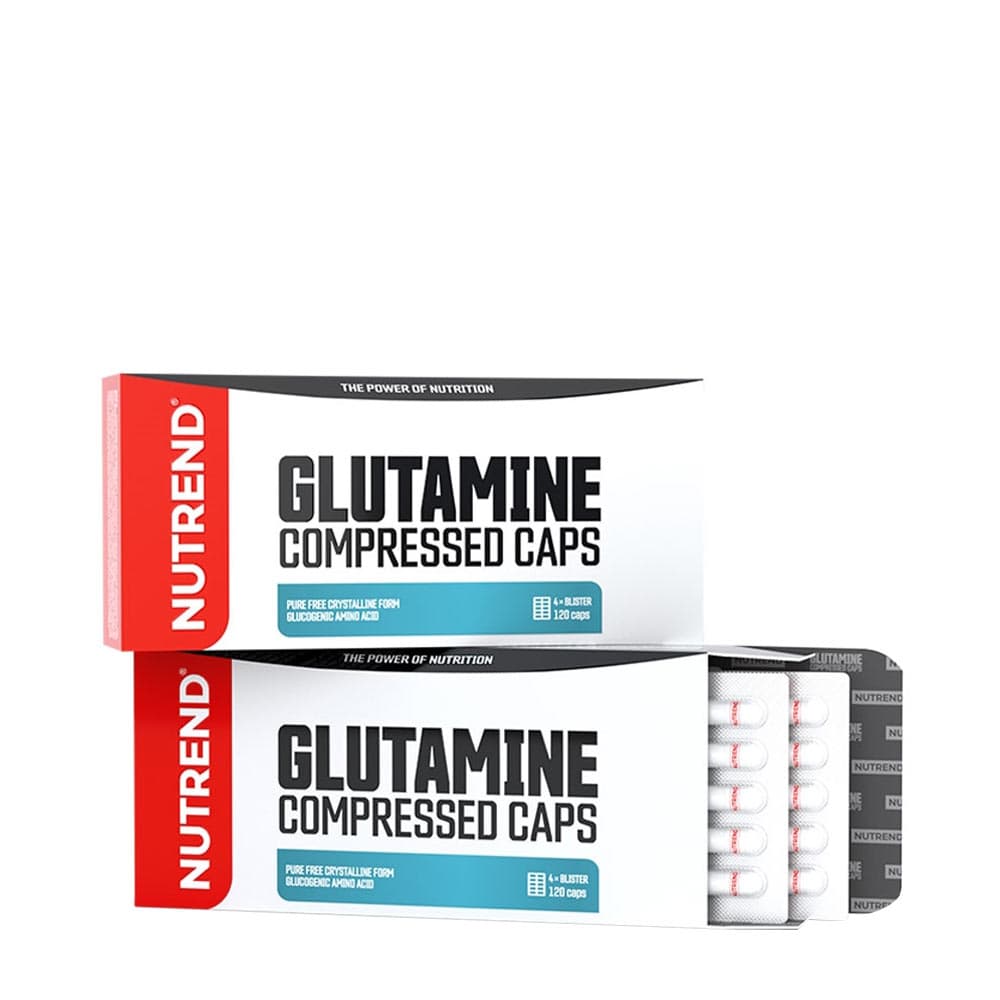 Nutrend - Glutamine Compressed Caps - 120 kapslar – Nutrend förpackning