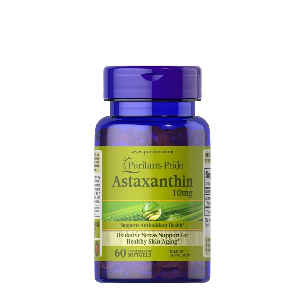 Puritan's Pride Astaxanthin 4mg - 60 mjuka kapslar