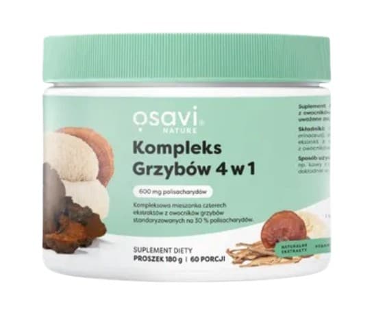 Osavi - Advanced Mushroom Complex 4 in 1, 60 kapslar – Osavi Advanced förpackning