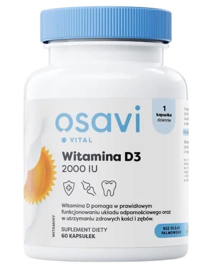 Osavi - Vitamin D3 2000IU - 60 Kapslar – Osavi förpackning