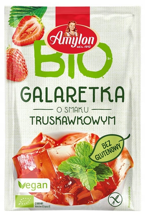 Amylon Bio - Galaretka (Jelly) - Glutenfri, Ekologisk & Vegan – Amylon förpackning