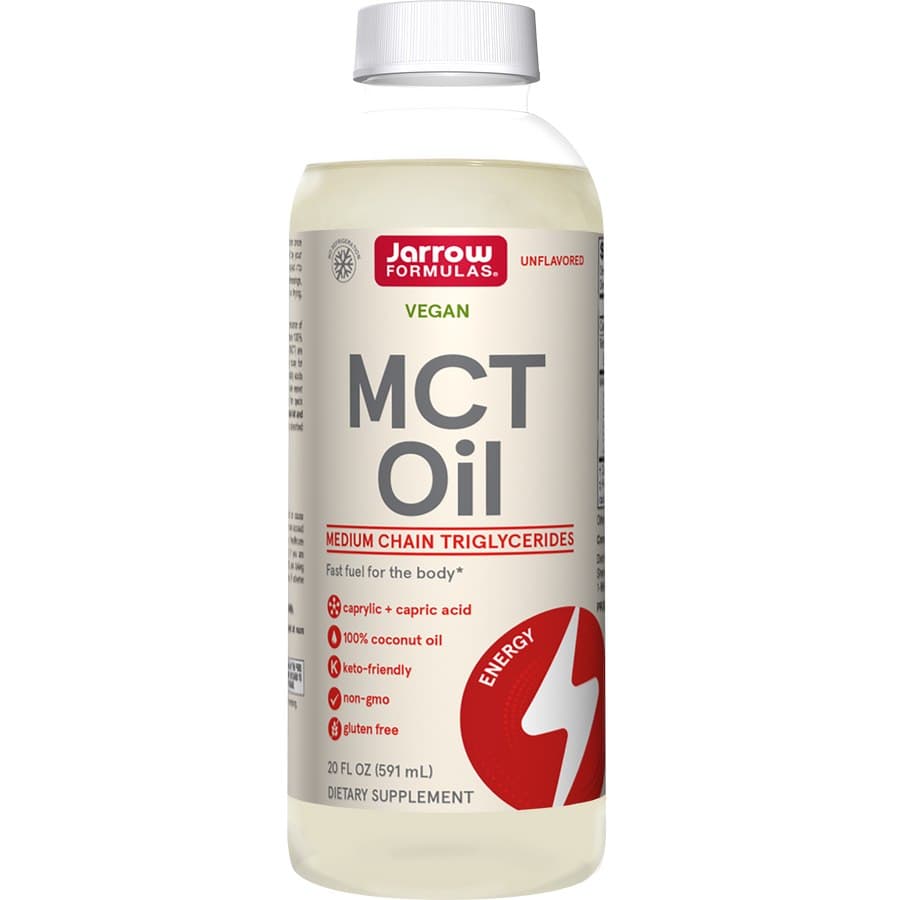 Jarrow Formulas MCT Oil 591 ml – Ren medellångkedjig triglyceridolja – Jarrow Formulas förpackning