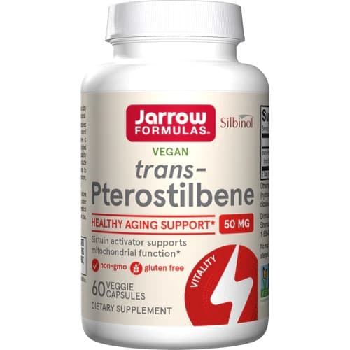 Jarrow Formulas Trans-Pterostilbene 50 mg – 60 veganska kapslar – Jarrow Formulas förpackning
