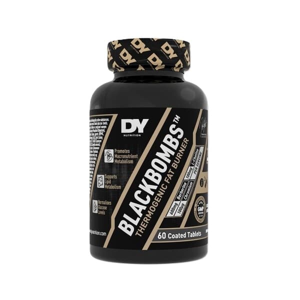 Dorian Yates - Black Bombs - Thermogenic Fat Burner 60 tabletter – Dorian Yates förpackning