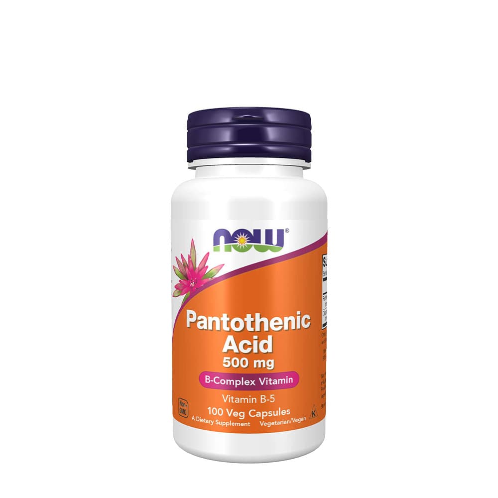 NOW Foods Pantothenic Acid 500 mg - 100 vegetariska kapslar