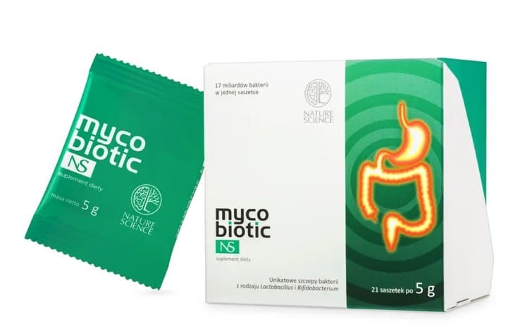 Nature Science Muco Biotic NS - Probiotisk blandning 105g (21 påsar × 5g) – Nature Science förpackning