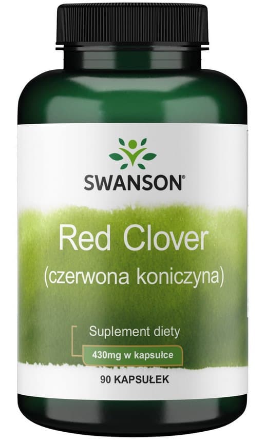 Swanson - Red Clover Blossom 500 mg kapslar, 100 st – Swanson förpackning