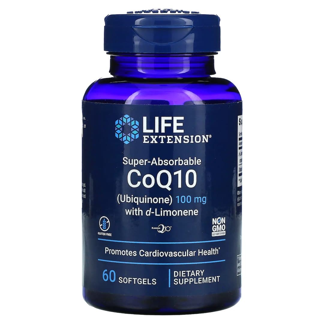 Life Extension - CoQ10 Ubiquinone With D-Limonene 100mg - 60 Sgels – Life Extension verpakking