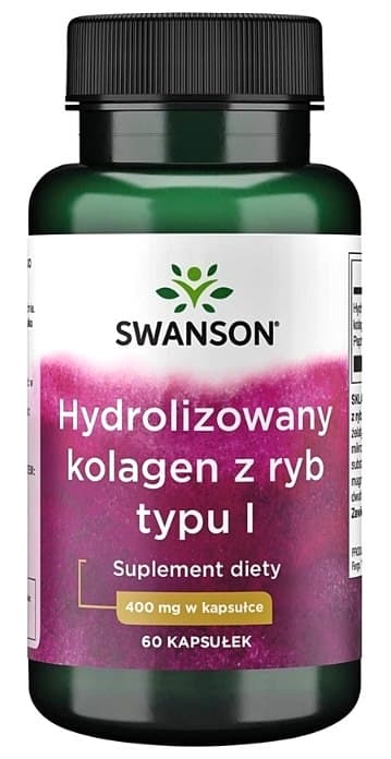 Swanson - Type I Hydrolyzed Marine Collagen - 60 kapslar – Swanson förpackning