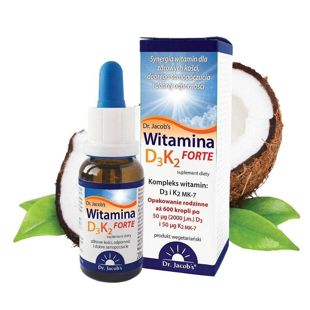 Dr. Jacob's Witamina D3 + K2 FORTE 20 ml en gotas