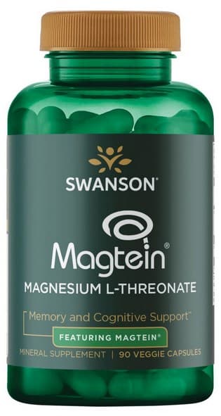 Swanson - L-Threonate Magnesium - 90 kapslar – Swanson förpackning