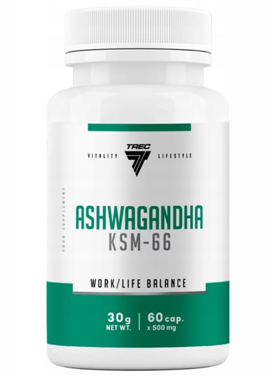 Trec - Ashwagandha KSM-66 - 600 mg, 60 vegetariska kapslar – Trec förpackning