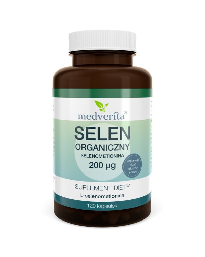 Medverita Selen Organiczny 120 kapslar – Medverita embalagem