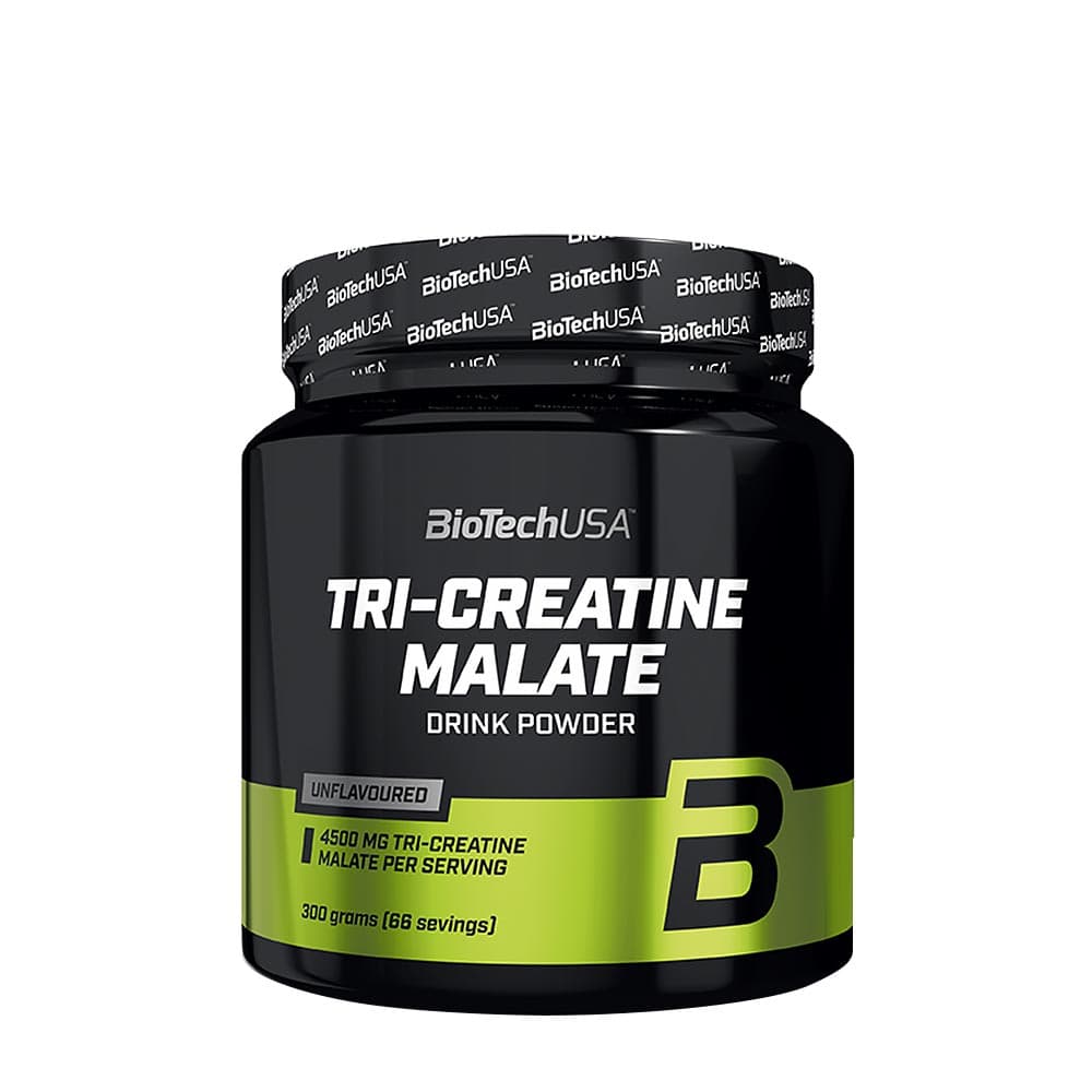 BioTechUSA - Tri-Creatine Malate 300g pulver – BioTechUSA förpackning