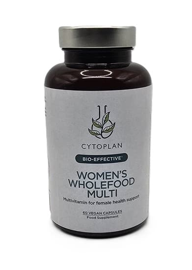 Women's Wholefood Multi 60 vcaps | Cytoplan – Cytoplan förpackning