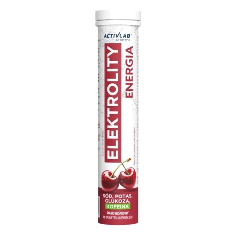 ActivLab Elektrolity Energia 20 brustabletter med körsbärssmak – Activlab opakowanie