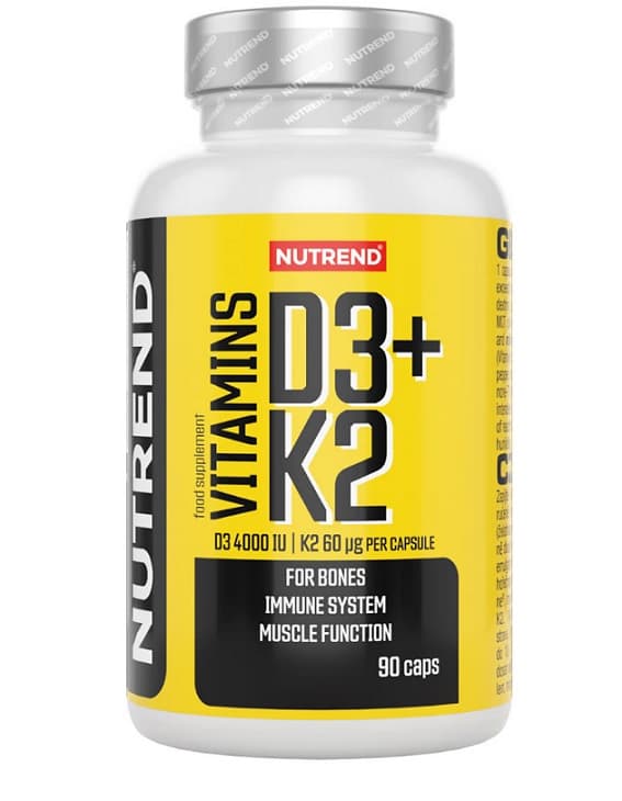 Nutrend Vitamins D3 + K2 - 2000 IU / 45 mcg - 90 kapslar – Nutrend förpackning