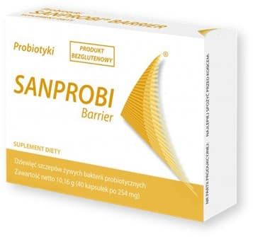 Sanprobi Barrier 40 kapslar – Sanprobi förpackning
