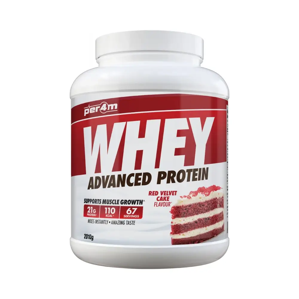 Per4m - Whey Advanced Protein - Red Velvet Cake – Per4m förpackning