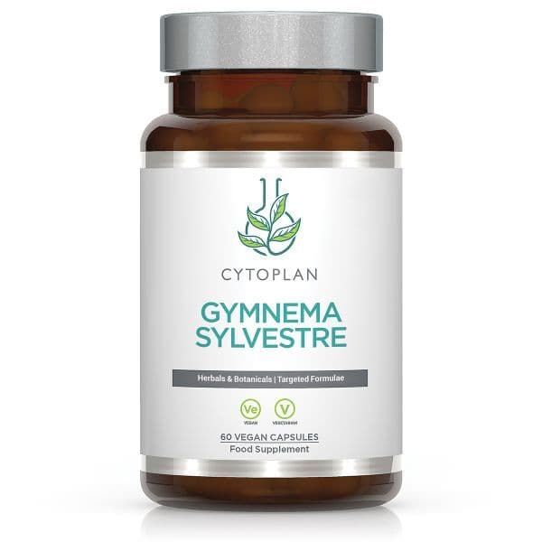 Cytoplan Gymnema Sylvestre 100 mg - 60 vegetabiliska kapslar – Cytoplan förpackning