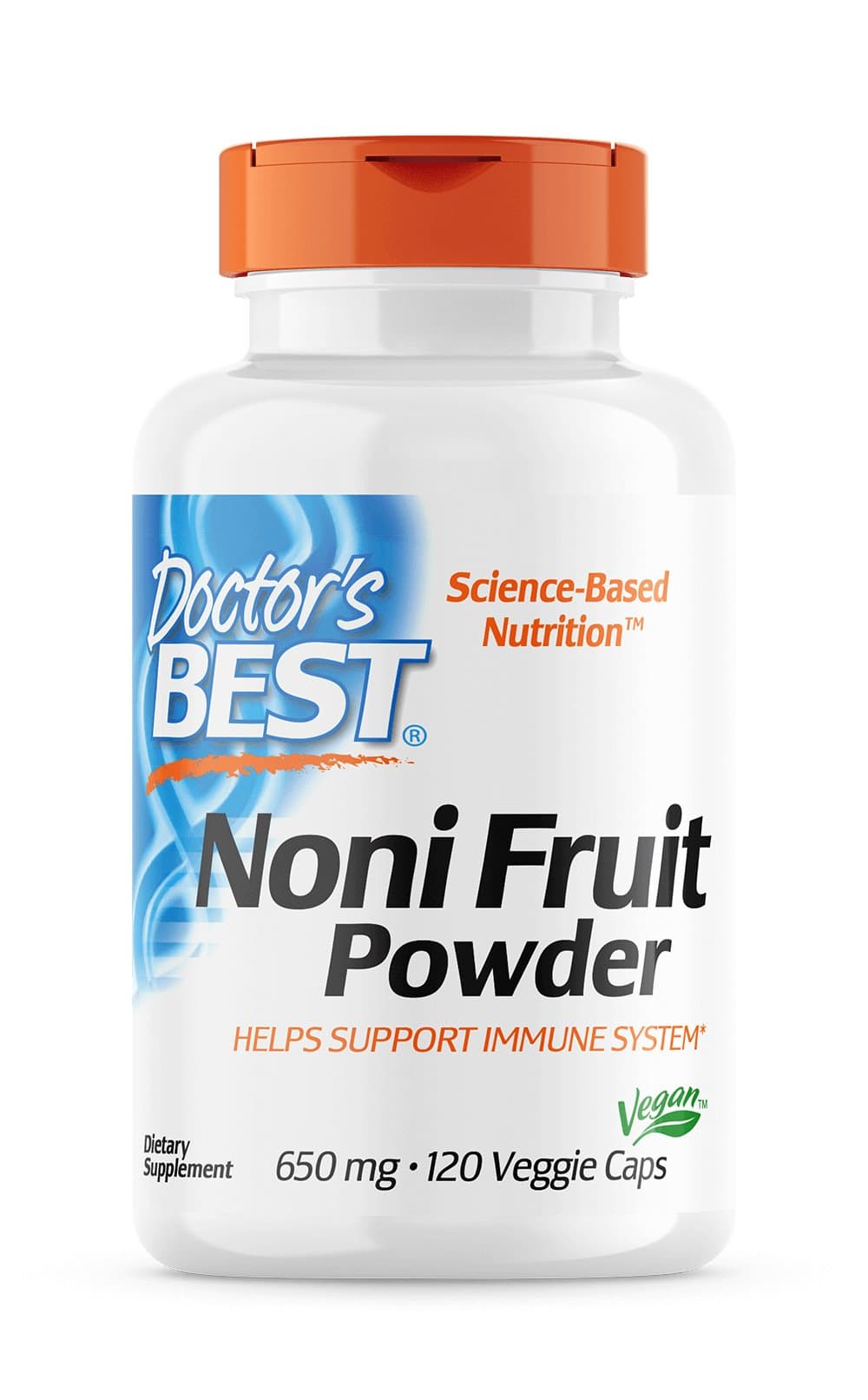 Doctor's Best Noni Fruit Powder 650 mg - 120 vegetabiliska kapslar – Doctor's Best förpackning