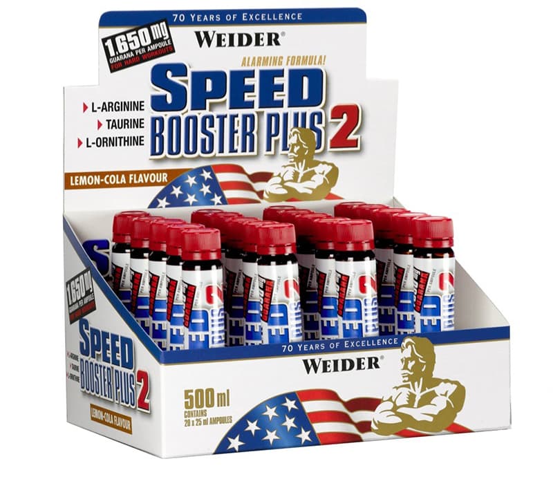 Weider - Speed Booster Plus 2 (Lemon-Cola - 500ml) – Weider förpackning