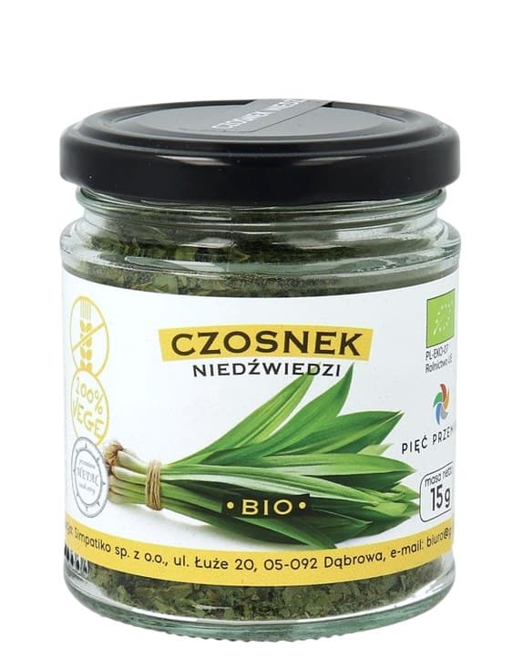 Pięć Przemian - Wild Garlic Organic, ekologiskt kosttillskott – Pięć Przemian förpackning