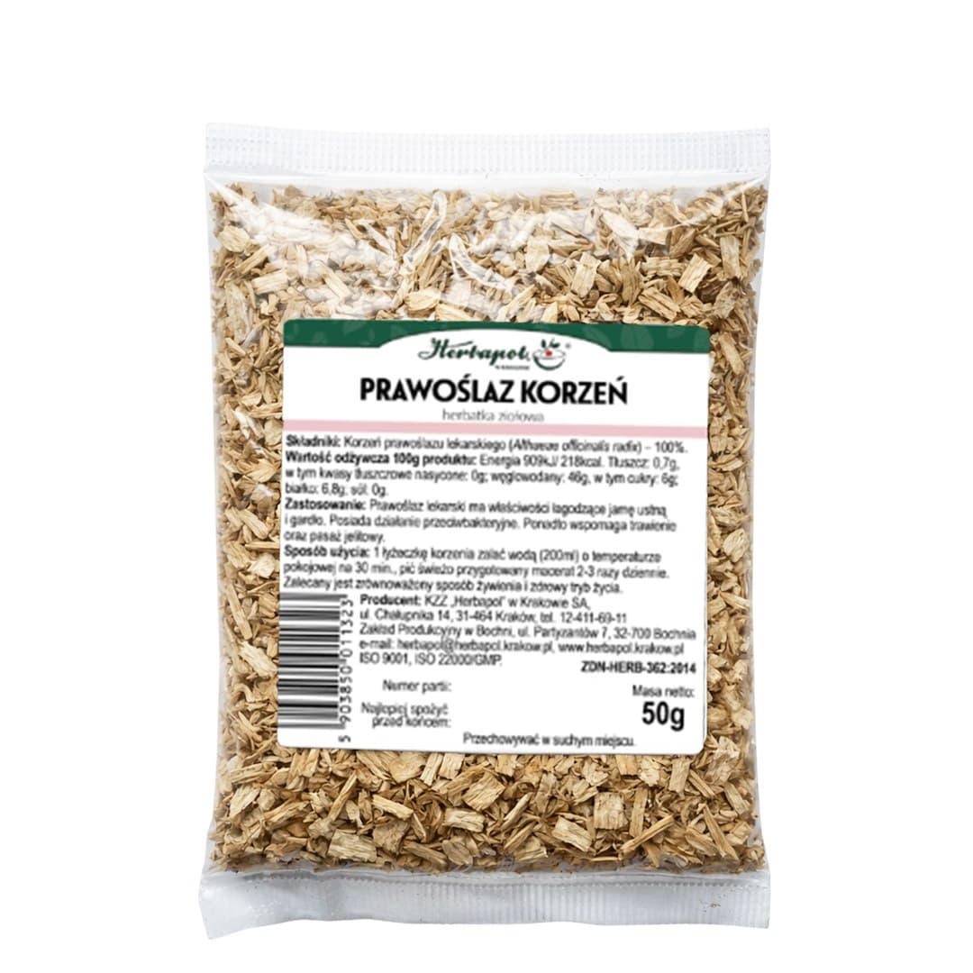 Herbapol Kraków - Marshmallow Root 50g – Herbapol Kraków förpackning