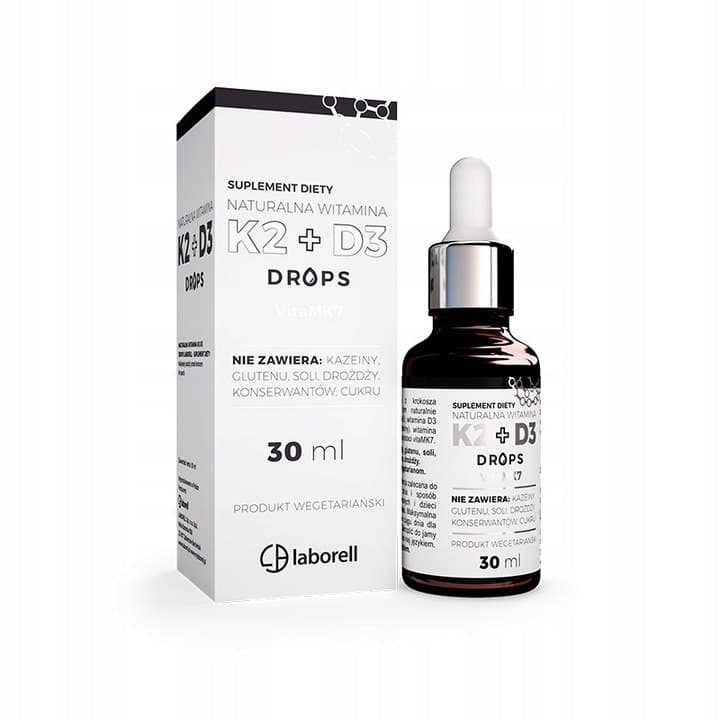 Laborell Vitamin D3 + K2 30 ml i droppar – Laborell förpackning