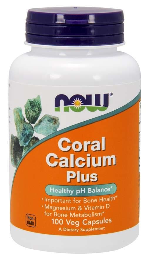 NOW Foods - Coral Calcium Plus - 100 kapslar – NOW Foods förpackning