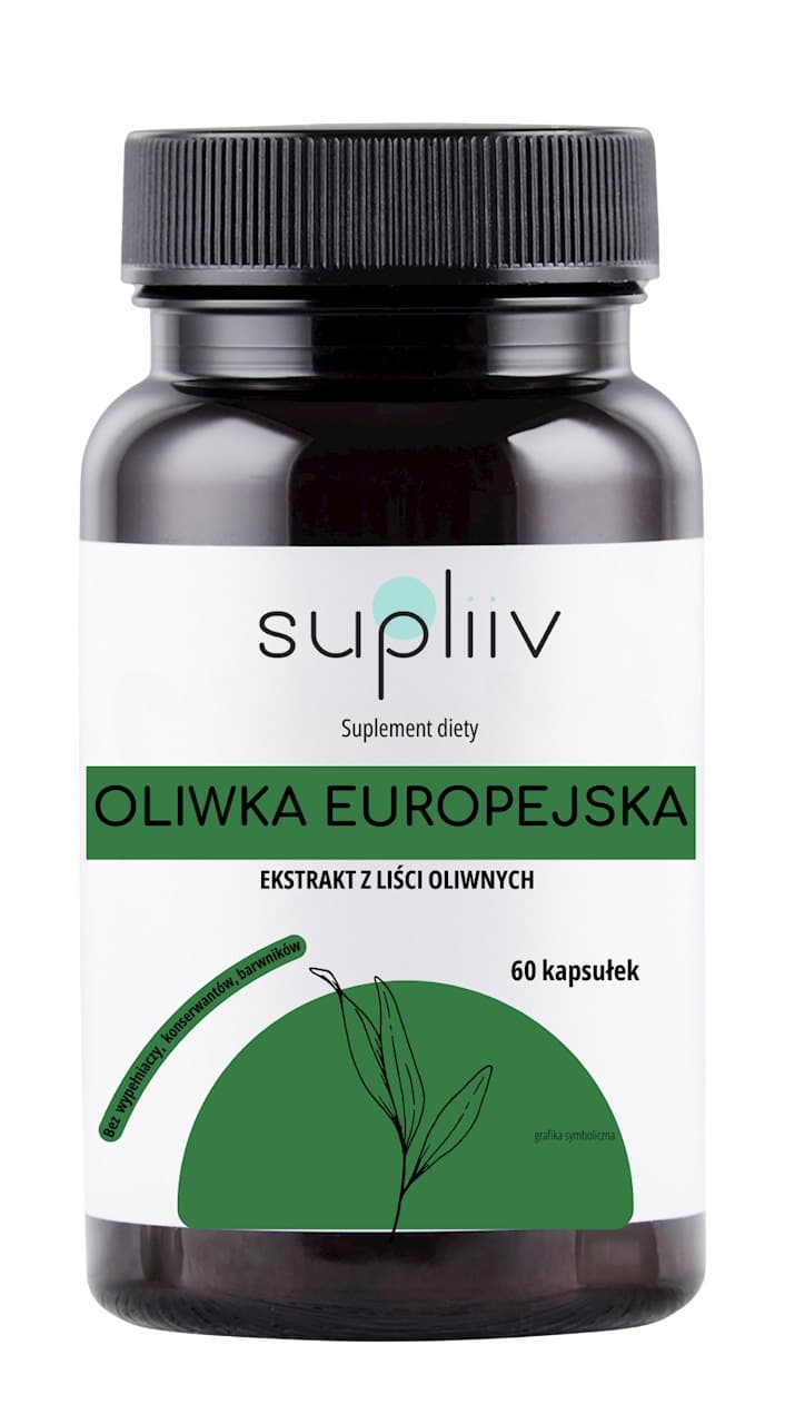Supliiv - European Olive Extract - 60 kapslar – Supliiv förpackning