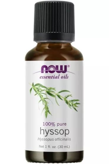 NOW Foods Hyssop Oil 30ml – Eterisk olja från hyssop – NOW Foods förpackning