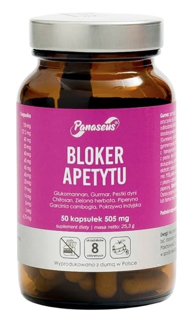Panaseus - Appetite Blocker - 50 kapslar – Panaseus förpackning