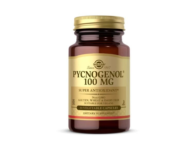 Solgar Pycnogenol 100mg 30 kapslar – Solgar förpackning