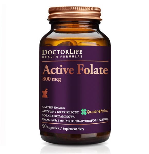 Doctor Life Active Folate Quatrefolic 5-MTHF 90 Kapseln – Doctor Life Verpackung