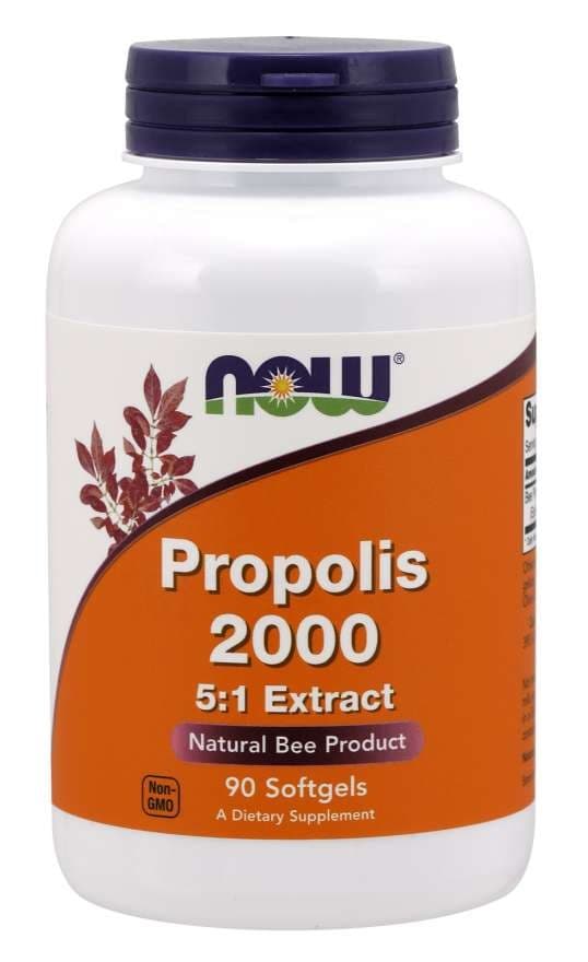 NOW Foods - Propolis 2000 5:1 Extract - 90 Sgels – NOW Foods förpackning