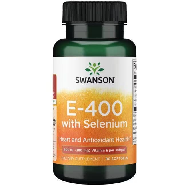 Swanson - E With Selenium - 400IU - 90 Sgels – Swanson förpackning