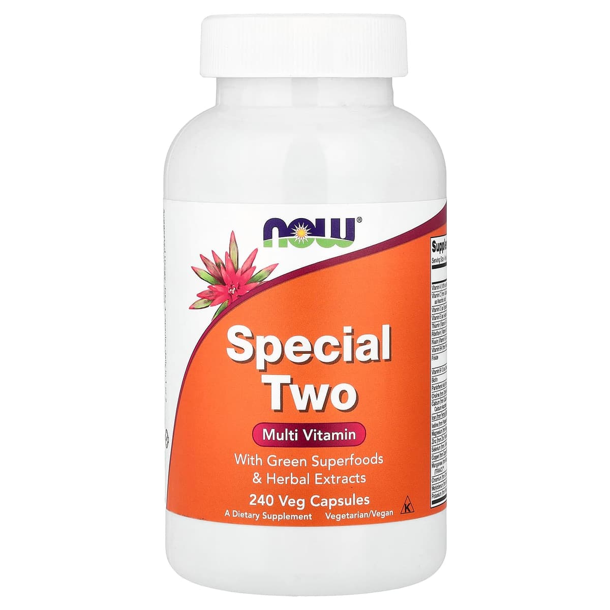 NOW Foods Multivitamin 240 Vcaps – NOW Foods förpackning