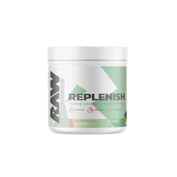 Raw Nutrition - Replenish Tub, Watermelon Mojito - 780g – Raw Nutrition förpackning
