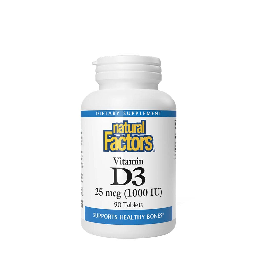 Natural Factors - Vitamin D3 - 90 tabletter – Natural Factors förpackning