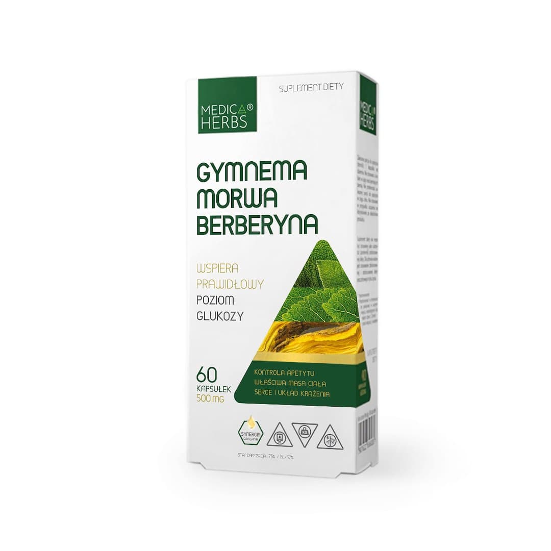 Medica Herbs - Gymnema, Mulberry, Berberine 60 kapslar