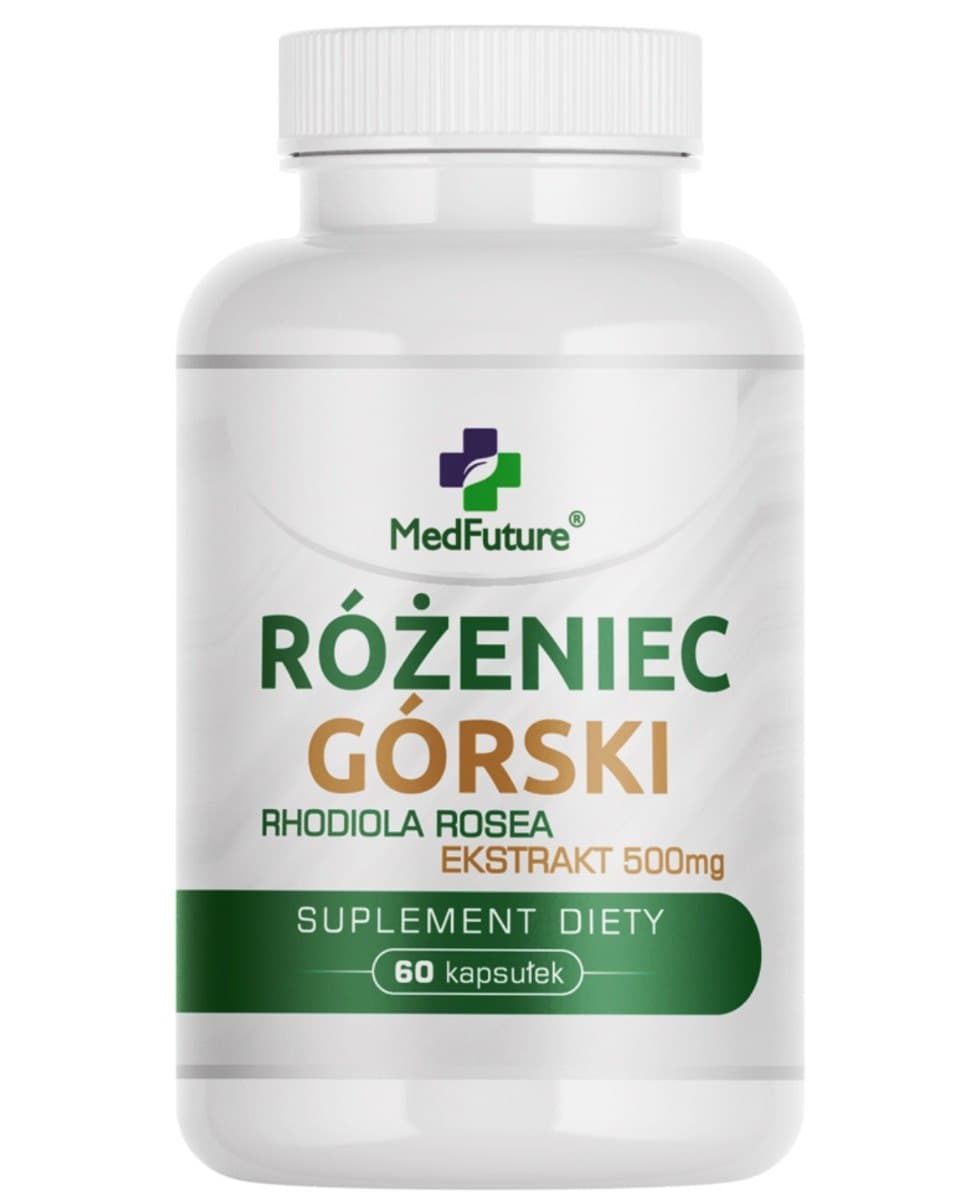 MedFuture Różeniec górski ekstrakt 500mg 60 kapsułek – MedFuture packaging
