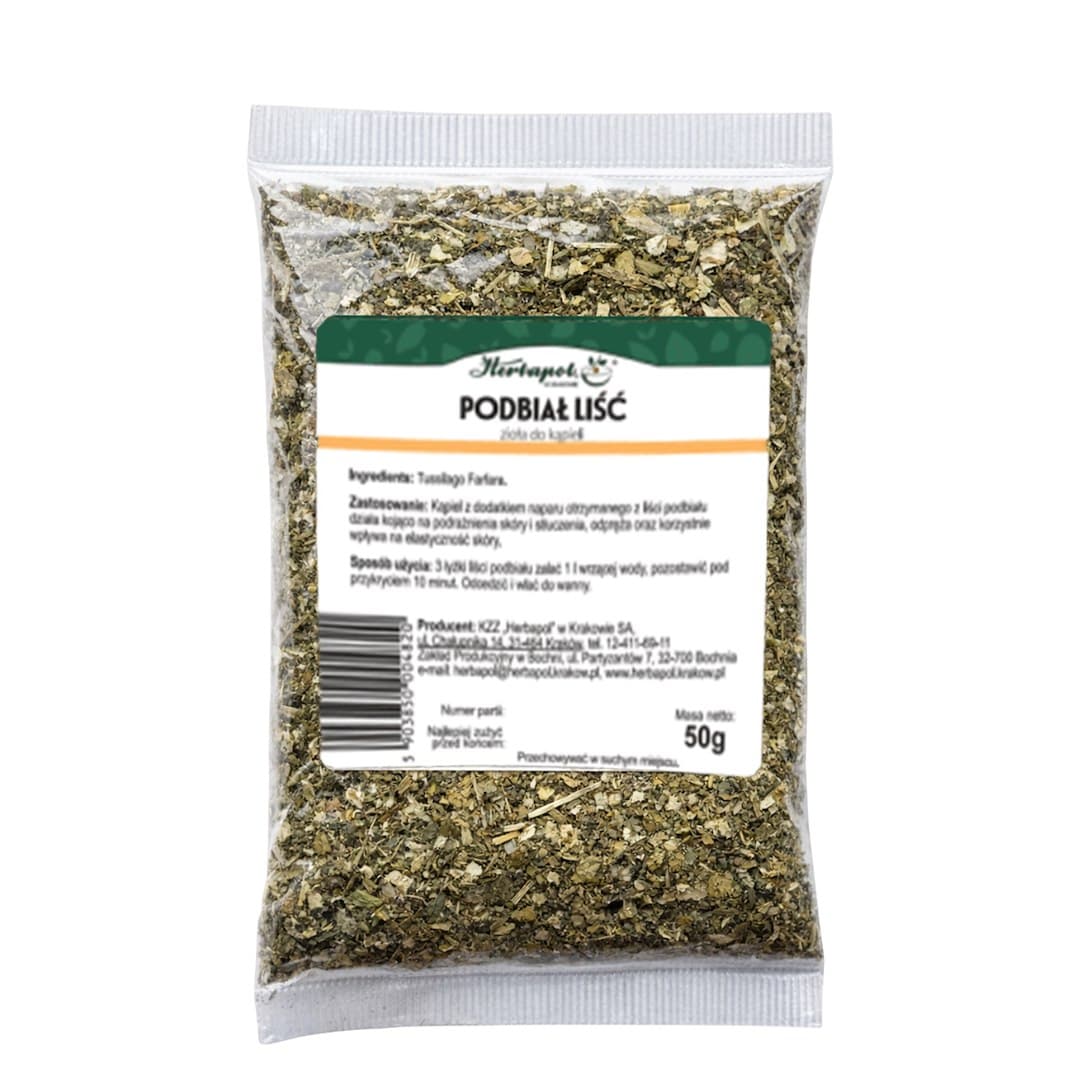 Herbapol Kraków - Coltsfoot Leaf 100 g, torkat blad – Herbapol Kraków förpackning