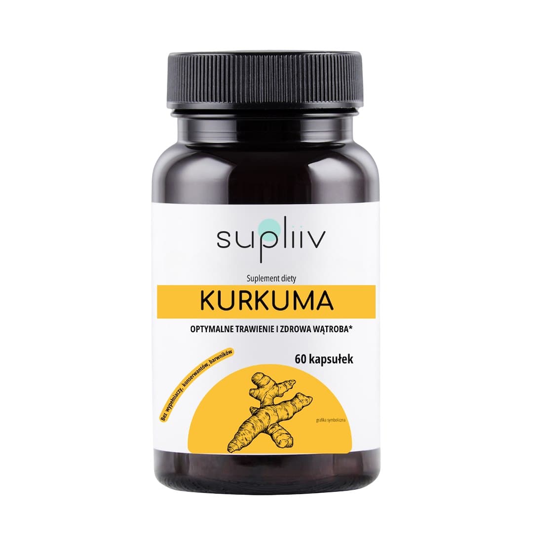 Supliiv - Turmeric - 60 kapslar – Supliiv förpackning