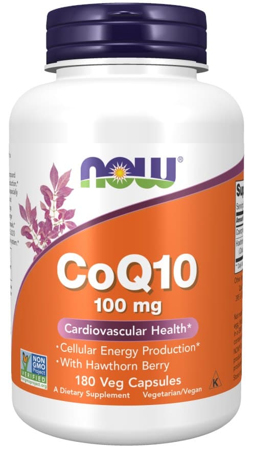 CoQ10 With Hawthorn Berry - 180 Vcaps | NOW Foods – NOW Foods emballage