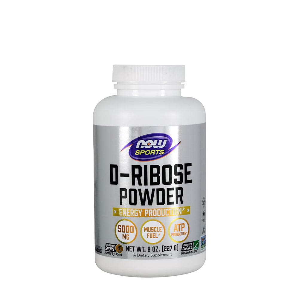 NOW Foods D-Ribose Pulver 227g – NOW Foods verpakking