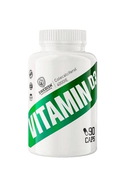 Swedish Supplements - Vitamin D3 - 90 kapslar – Swedish Supplements förpackning