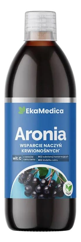 Eka Medica - Aroniajuice 500 ml – Eka Medica förpackning