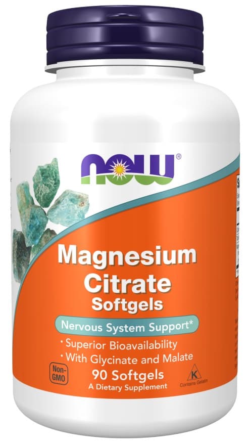 Now Foods - Magnesium Citrate 120 kapslar – NOW Foods förpackning